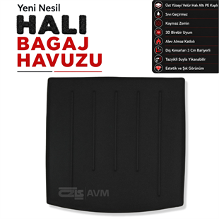 Skoda Kodiaq 7 Kişilik Halı Bagaj Havuzu (2016 Sonrası)