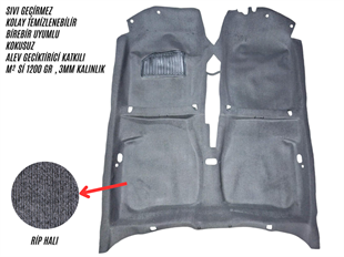 TOYOTA COROLLA 101 KASA-TERRA 93-01 TABAN HALISI GRİ