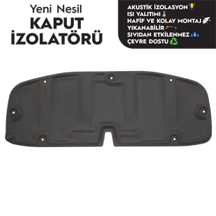 Toyota Corolla E140 / E150 Kaput Altı İzolatörü (2007 - 2013 Arası)