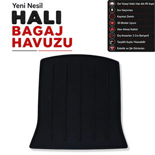 Tesla Y Model Arka Halı Bagaj Havuzu (2023 - 2025 Arası)