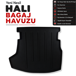 Toyota Corolla Halı Bagaj Havuzu (2014 - 2019 Arası)