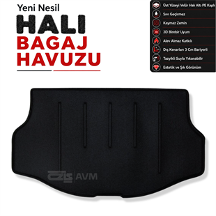 Toyota RAV4 Hybrid Halı Bagaj Havuzu (2017 - 2020 Arası)