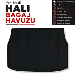 Toyota C - HR Halı Bagaj Havuzu (2016 - 2022 Arası)