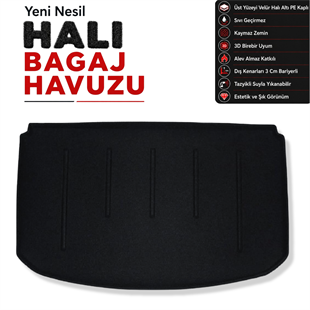 Toyota Yaris (Üst Raf) Halı Bagaj Havuzu (2017 - 2020 Arası)