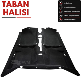Toyota Corolla AE101 - Terra Taban Halısı Siyah (1993 - 2001 Arası)