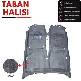 Toyota Corolla AE101 Kasa Terra Taban Halısı Gri (1993 - 2001 Arası)