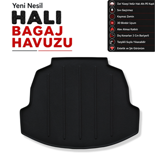 Toyota Corolla Sedan Halı Bagaj Havuzu (2019 Sonrası)