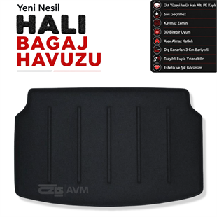 Toyota Yaris (Üst Raf) Halı Bagaj Havuzu (2020 Sonrası)