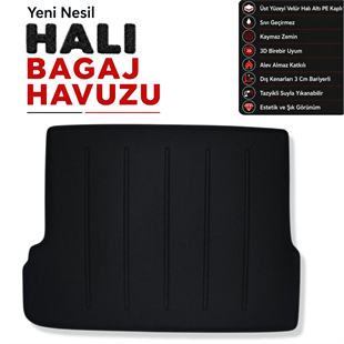 Toyota Land Cruiser Prado Halı Bagaj Havuzu (2014 - 2024 Arası)