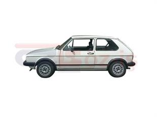 VW GOLF 1 COUPE 75-83 KAPI İÇ PANELL. 4 PRÇ SİYAH