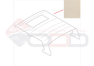 VW GOLF 1 COUPE AÇILIR TAVAN DÖŞEMESİ KREM