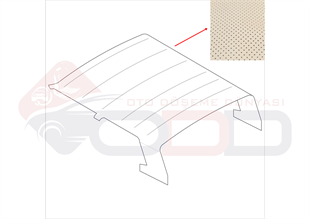 VW GOLF 1 COUPE DÜZ TAVAN DÖŞEMESİ KREM