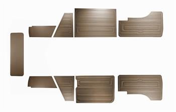 VW TRANSP. T3 85-92 KAPI PANL.DÜZ 9 PRÇ KAHVE O.B.