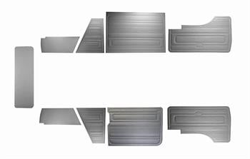 VW TRANSP. T3 85-92 KAPI PANL.DÜZ 9 PRÇ GRİ O.B.