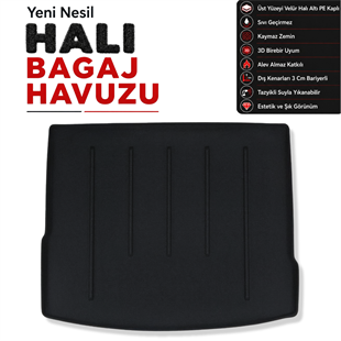 Volkswagen Tiguan Sport Style Halı Bagaj Havuzu (2017 - 2025 Arası)
