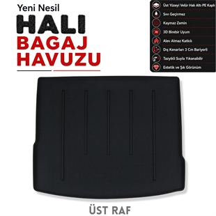 Volkswagen Tiguan (Stepneli) Halı Bagaj Havuzu (2016 Sonrası)