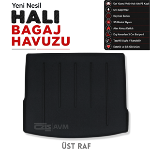 Volkswagen Tiguan (Stepneli) Halı Bagaj Havuzu (2016 Sonrası)