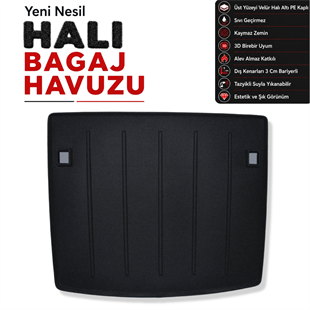 Volkswagen Caddy Halı Bagaj Havuzu (Koltuklu - 2021 Sonrası)