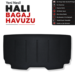 Volkswagen Multivan Halı Bagaj Havuzu (2023 Sonrası) (Elektirikli)