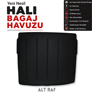 Volkswagen Tayron Alt Raf Halı Bagaj Havuzu (2025 Sonrası)