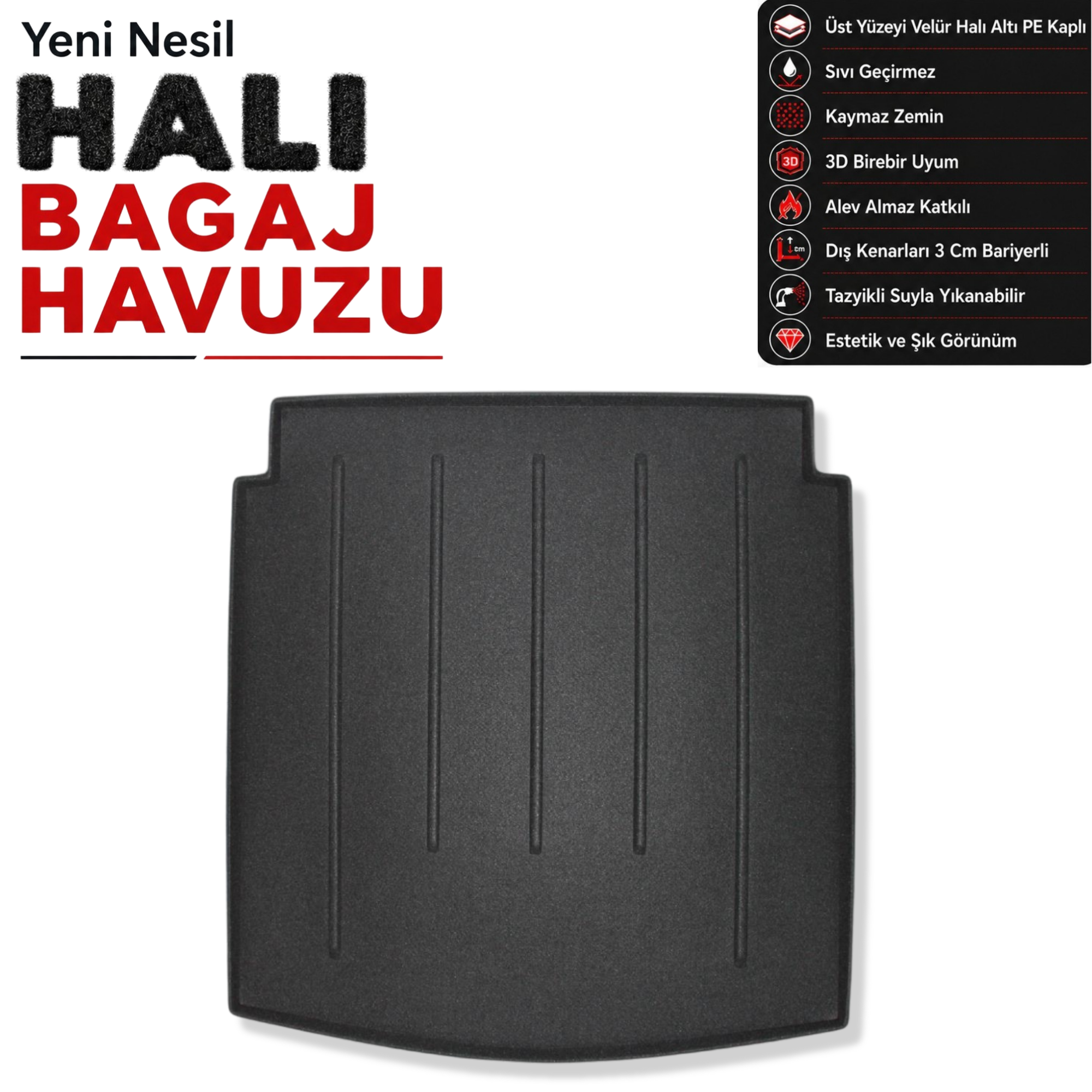 Audi A5 Coupe Halı Bagaj Havuzu (2008 - 2017 Arası)