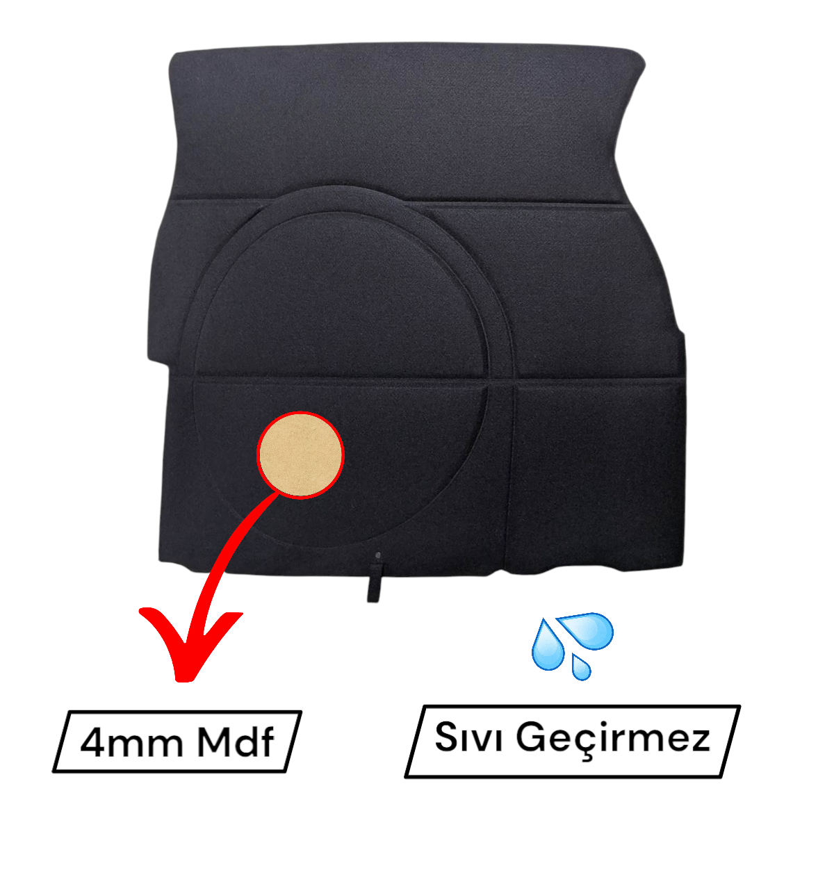 BMW E30 BAGAJ HALISI SİYAH