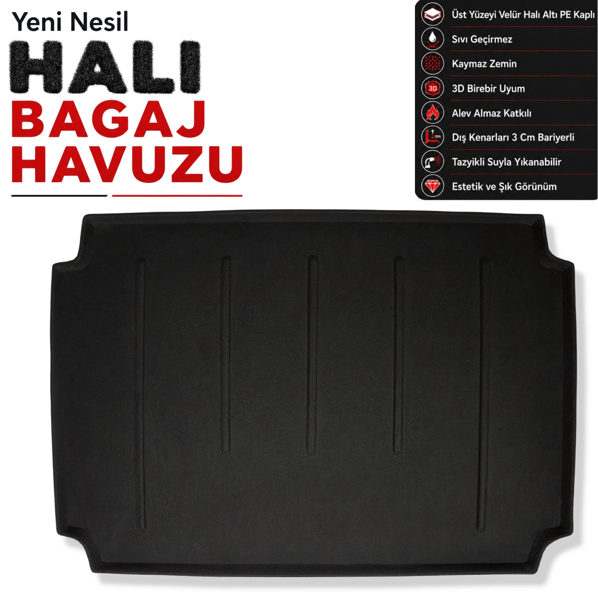 Citroen Berlingo Combi Halı Bagaj Havuzu (2008 - 2019 Arası)