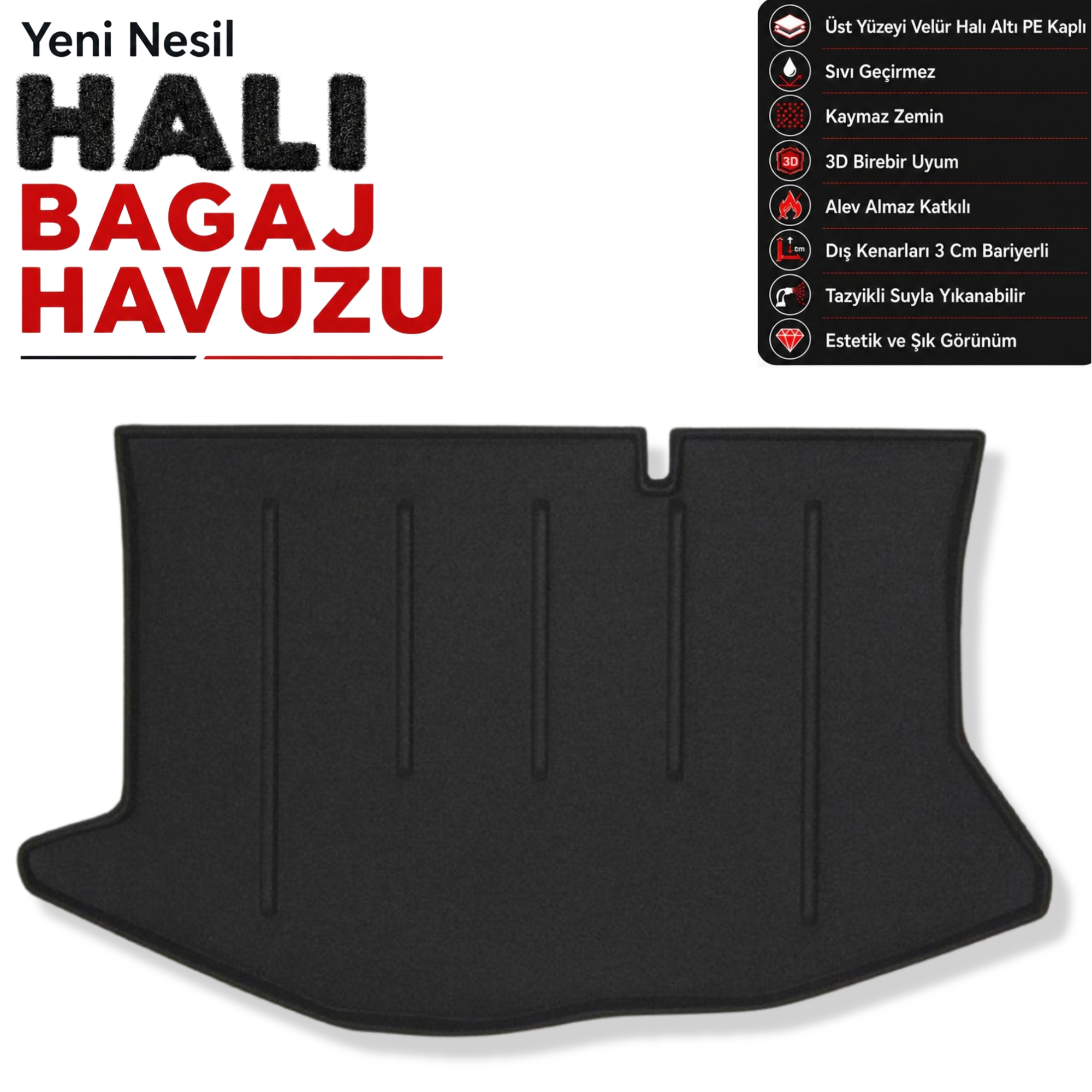 Ford Fiesta Halı Bagaj Havuzu (2008 - 2017 Arası)