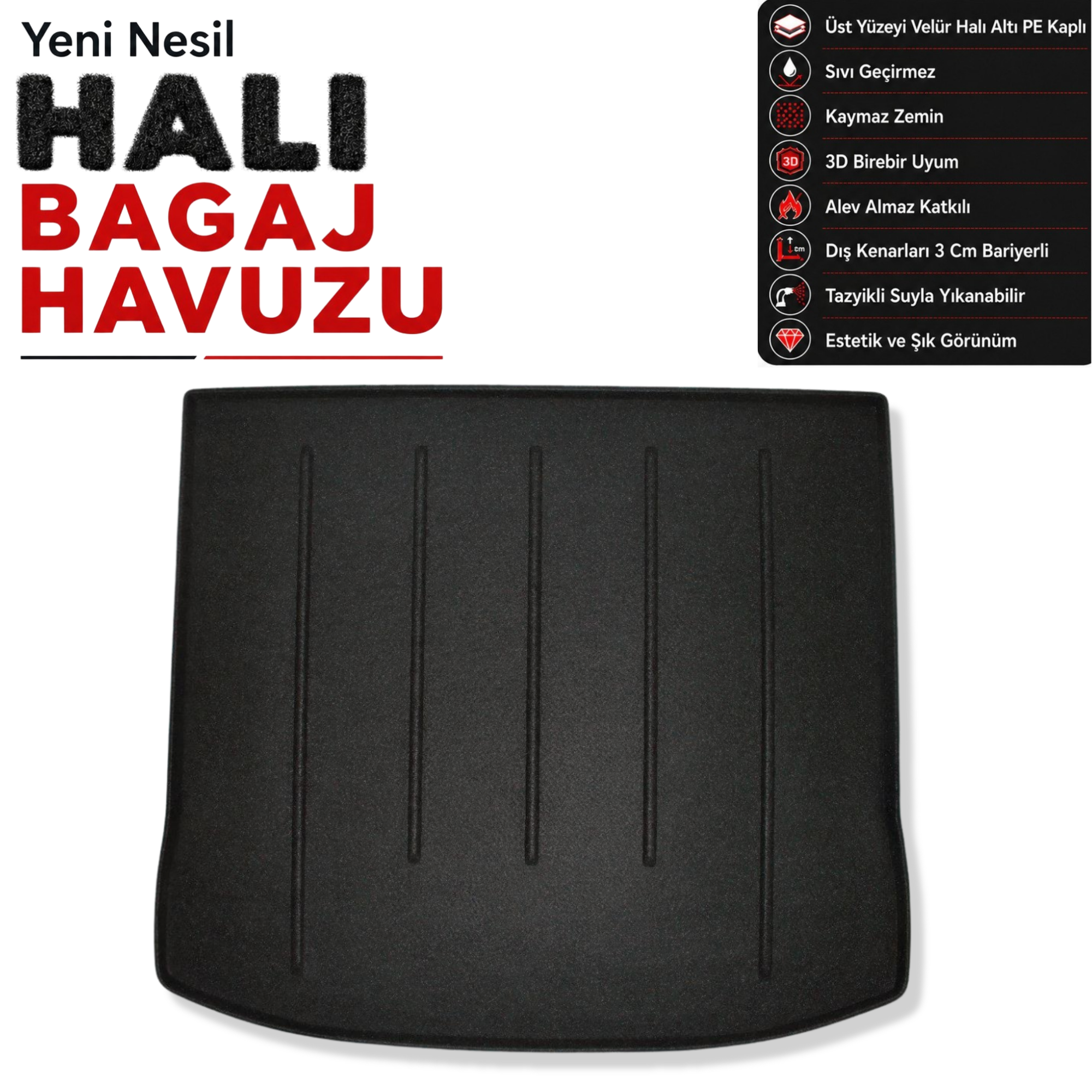 Ford Edge Halı Bagaj Havuzu (2014 ve Sonrası)