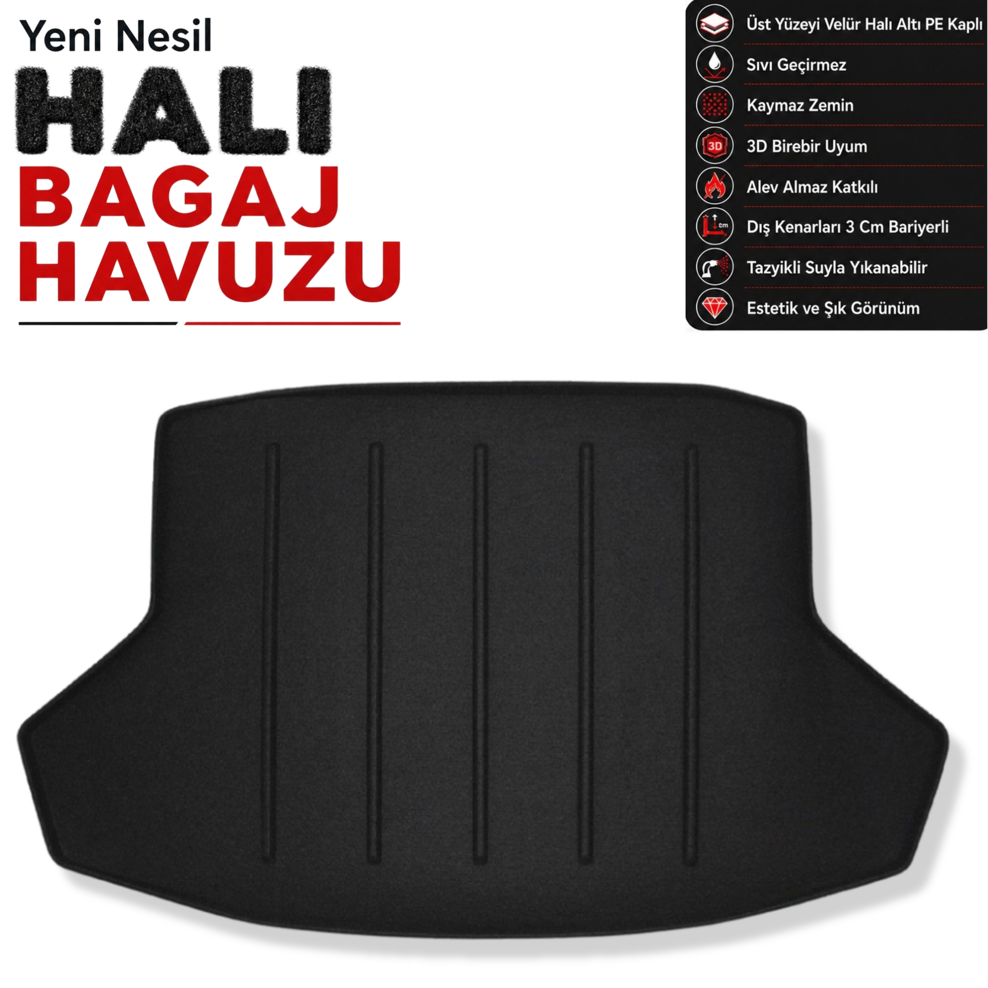 Honda Civic Sedan Halı Bagaj Havuzu (2021 Sonrası)