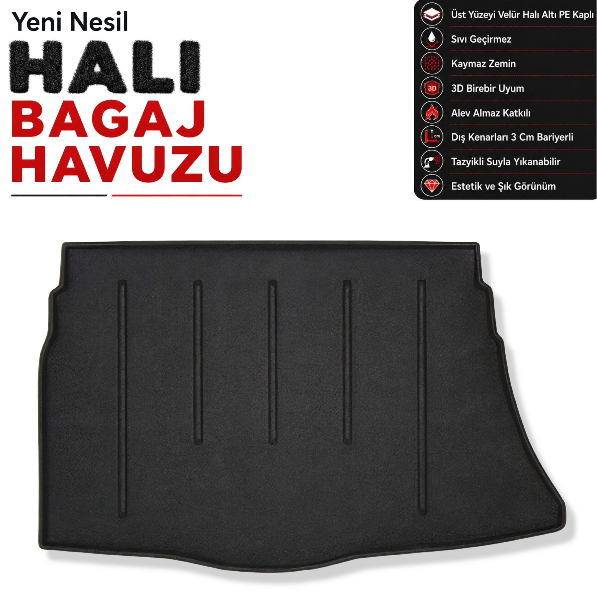 Hyundai i30 Halı Bagaj Havuzu (2012 - 2017 Arası)