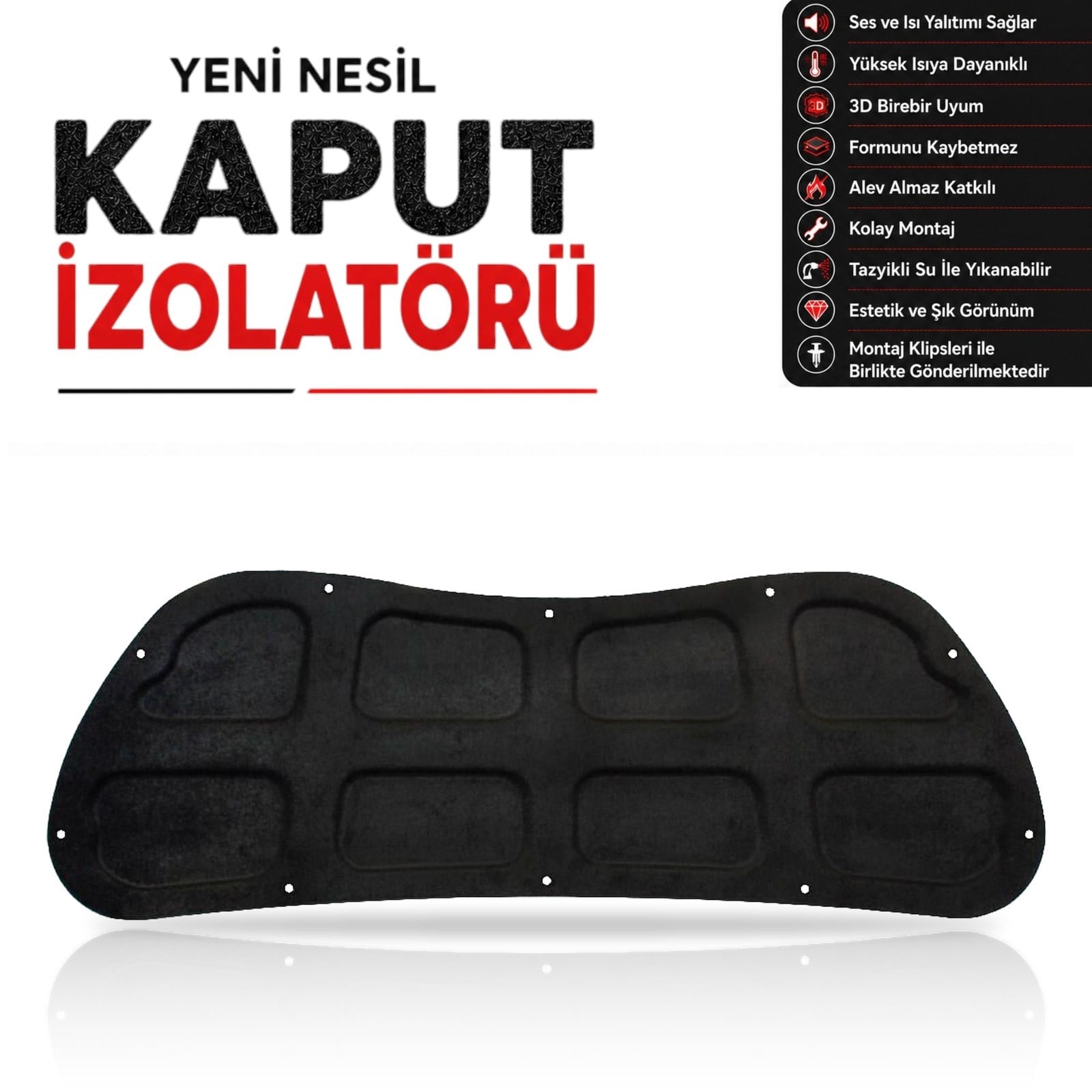 Hyundai Bayon Kaput Izolatörü 2021 ve Sonrasi