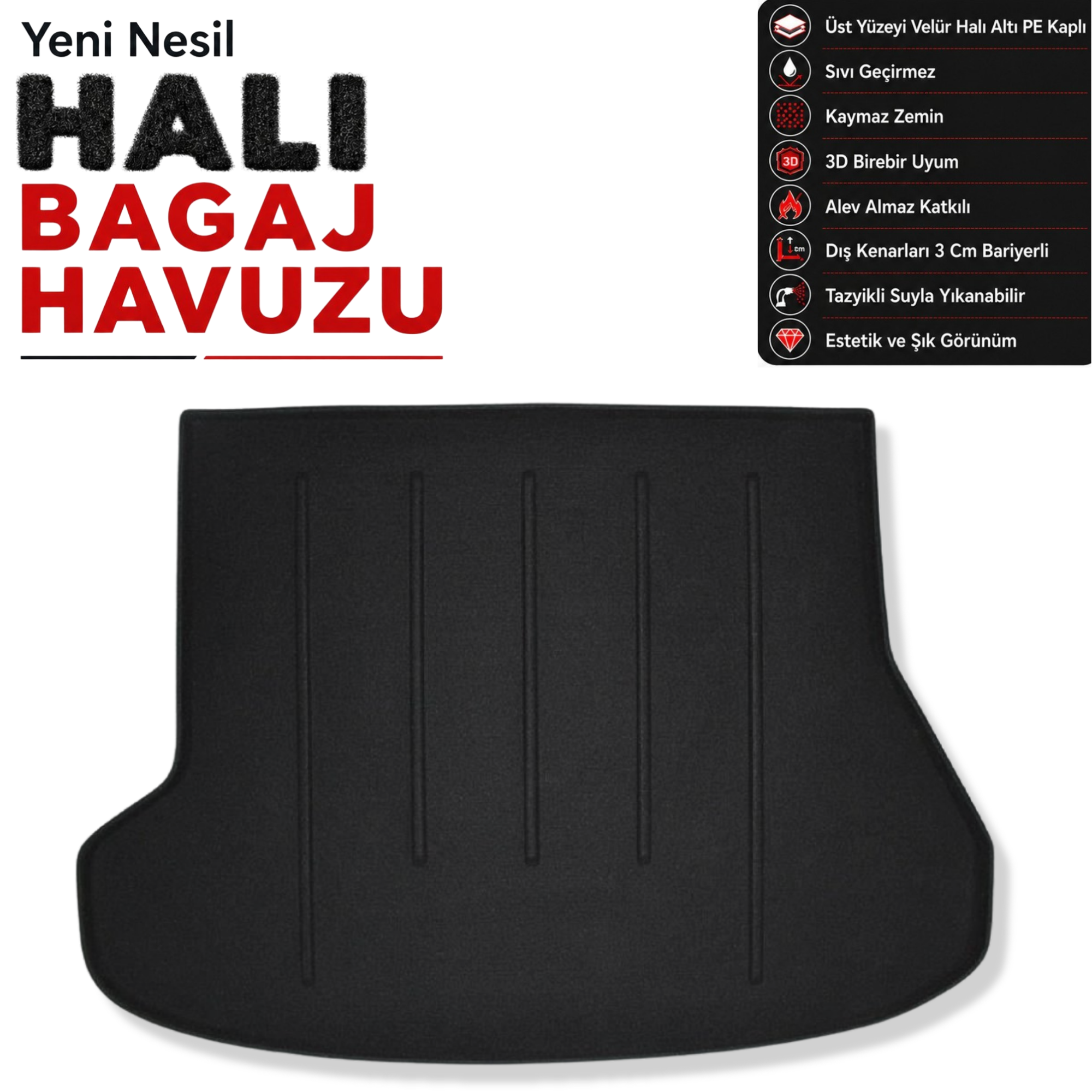 Kia Ceed Sportywagon Halı Bagaj Havuzu (2013 - 2022 arası)