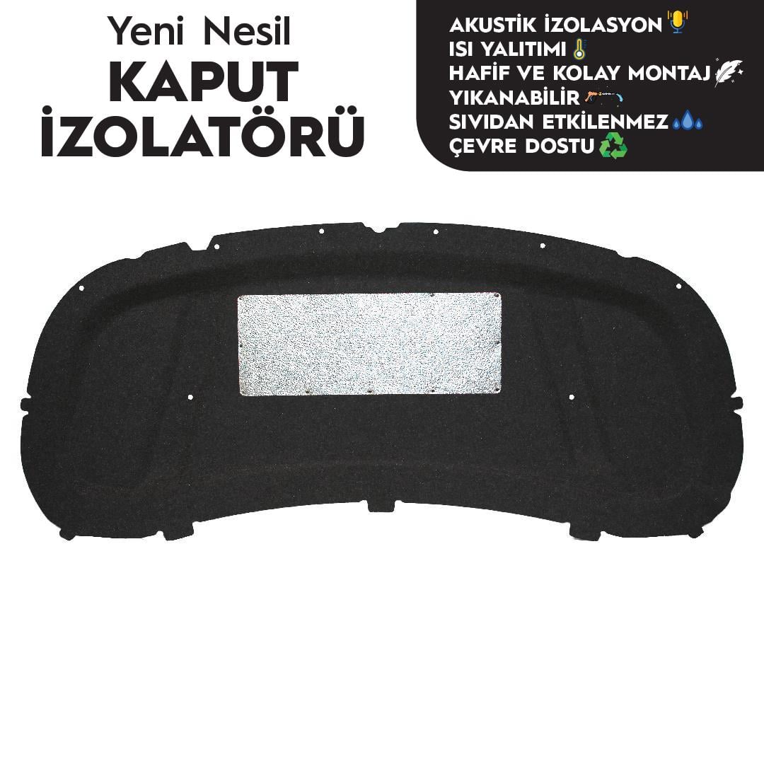 Opel Astra K HB Kaput Altı İzolatörü (2015 - 2022 Arası)
