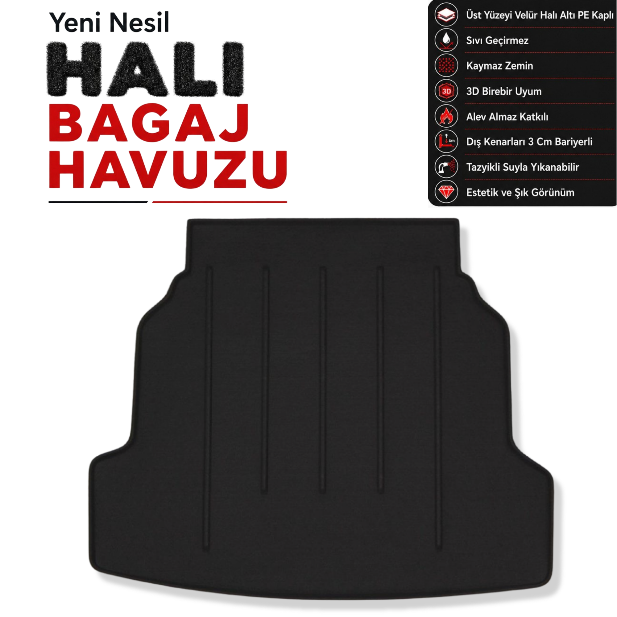 Renault Latitude Halı Bagaj Havuzu (2009 - 2016 Arası)
