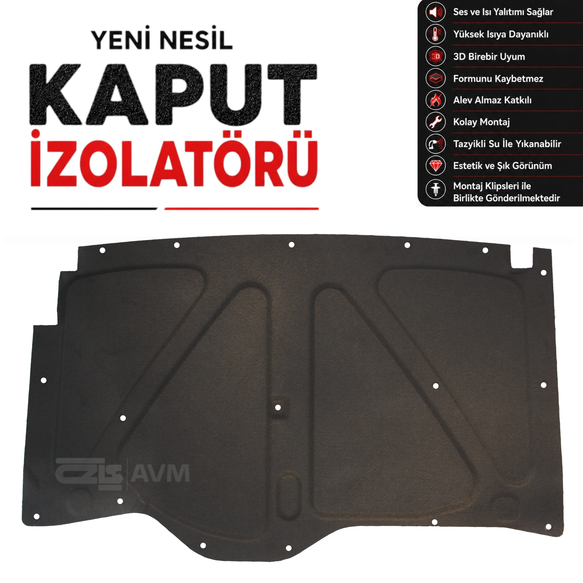 Renault 19 Kaput İzolatörü (1988 - 2002 Arası)