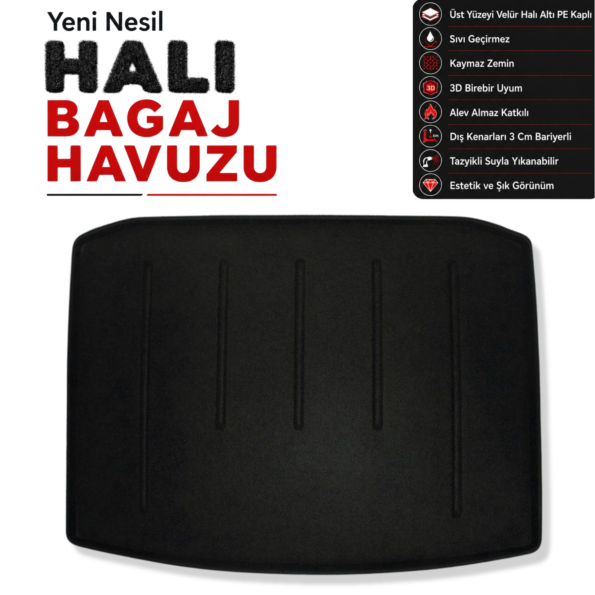 Skoda Karoq Halı Bagaj Havuzu (2017 ve Sonrası)