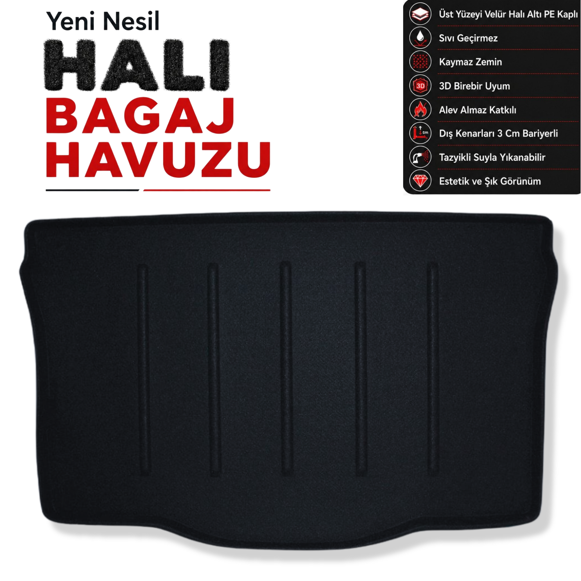 Suzuki Swift Halı Bagaj Havuzu (2023 Sonrası Hybrid Uyumlu)