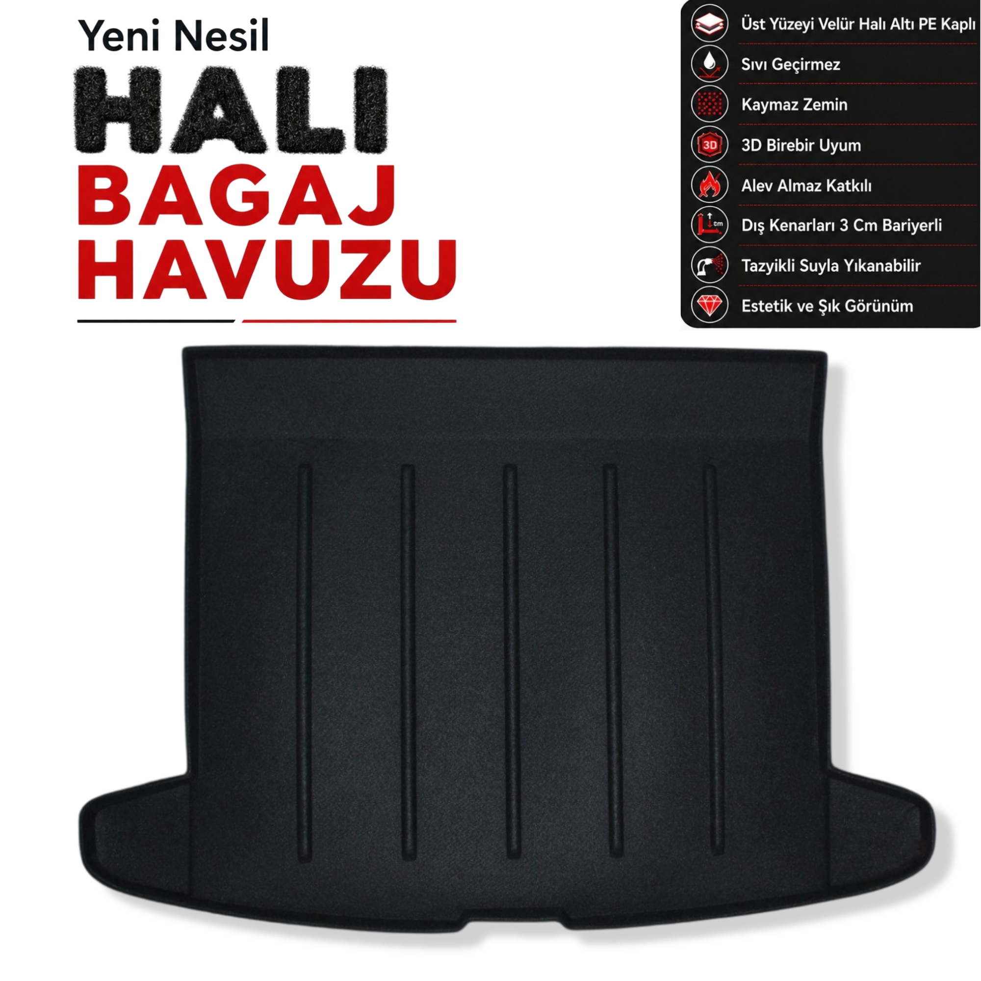 Togg T10X Halı Bagaj Havuzu (2023 Sonrası)