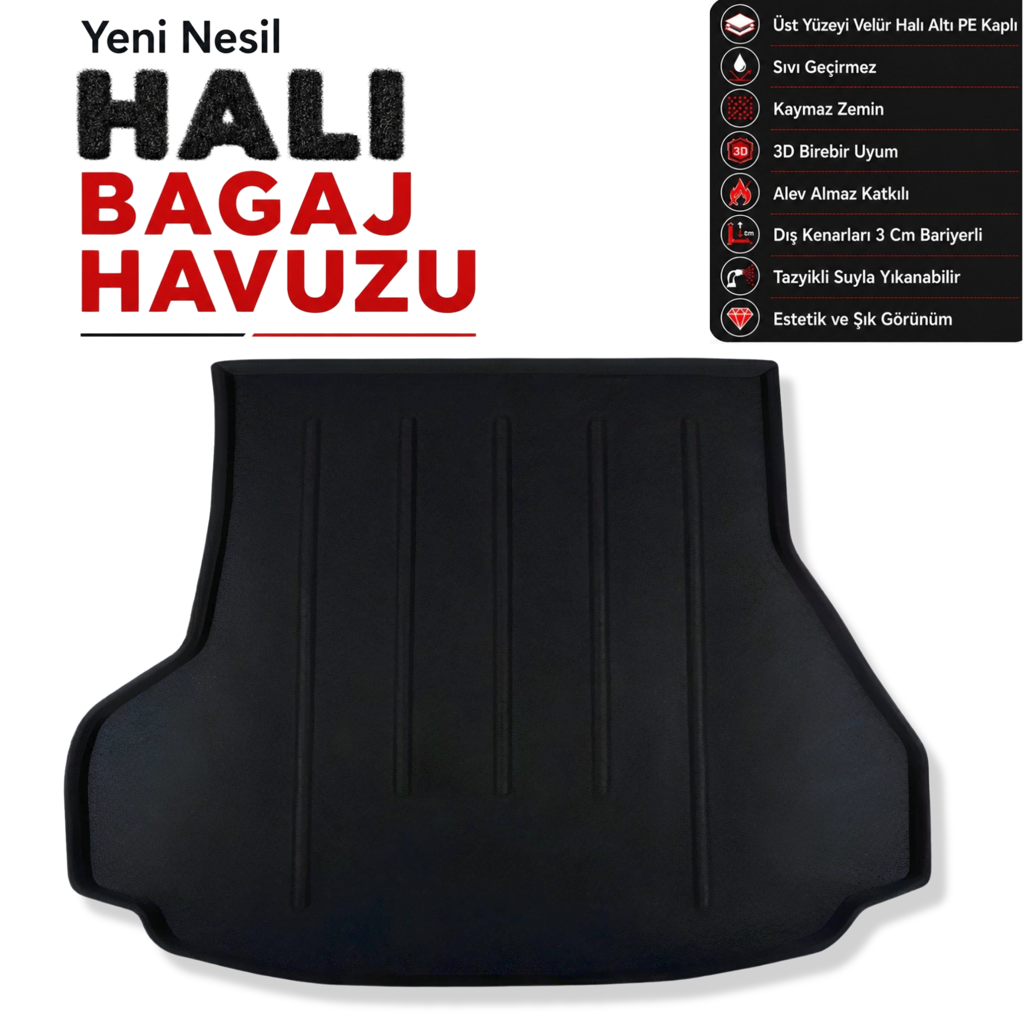 Toyota Avensis Halı Bagaj Havuzu (2009 Sonrası)