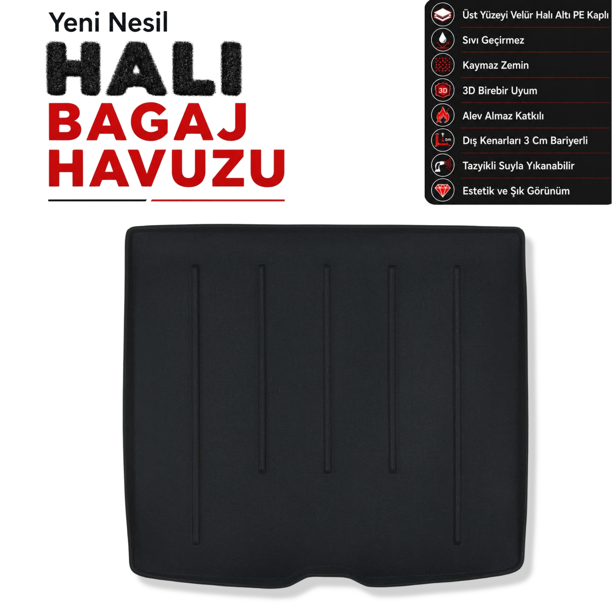 Volvo V90 Halı Bagaj Havuzu (2013 ve Sonrası)