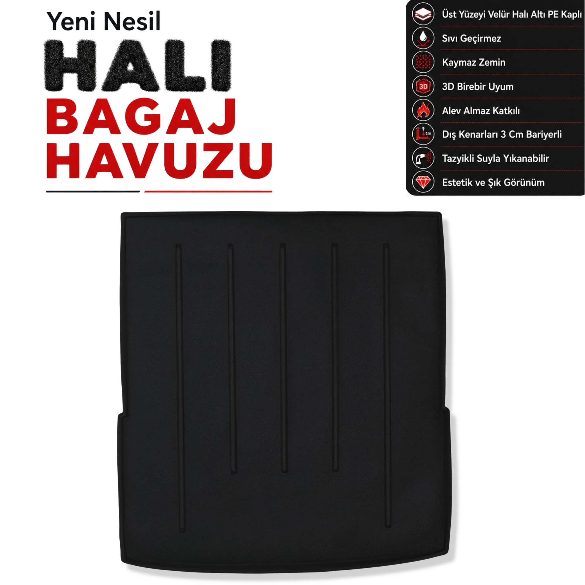 Volkswagen Passat Variant Halı Bagaj Havuzu (B6 - 2005 - 2010 Arası)