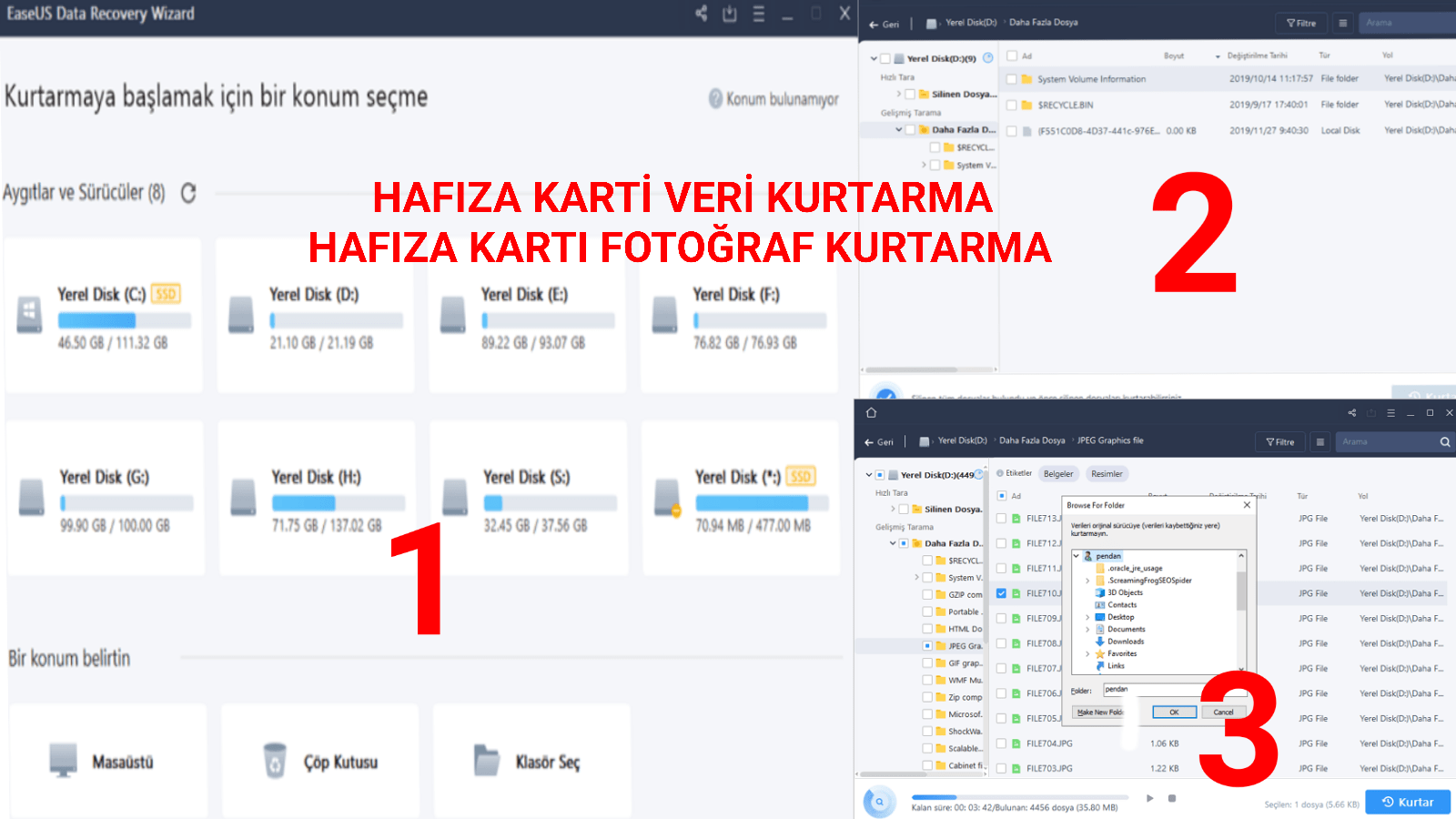 En İyi Hafıza Kartı Veri Kurtarma Programı