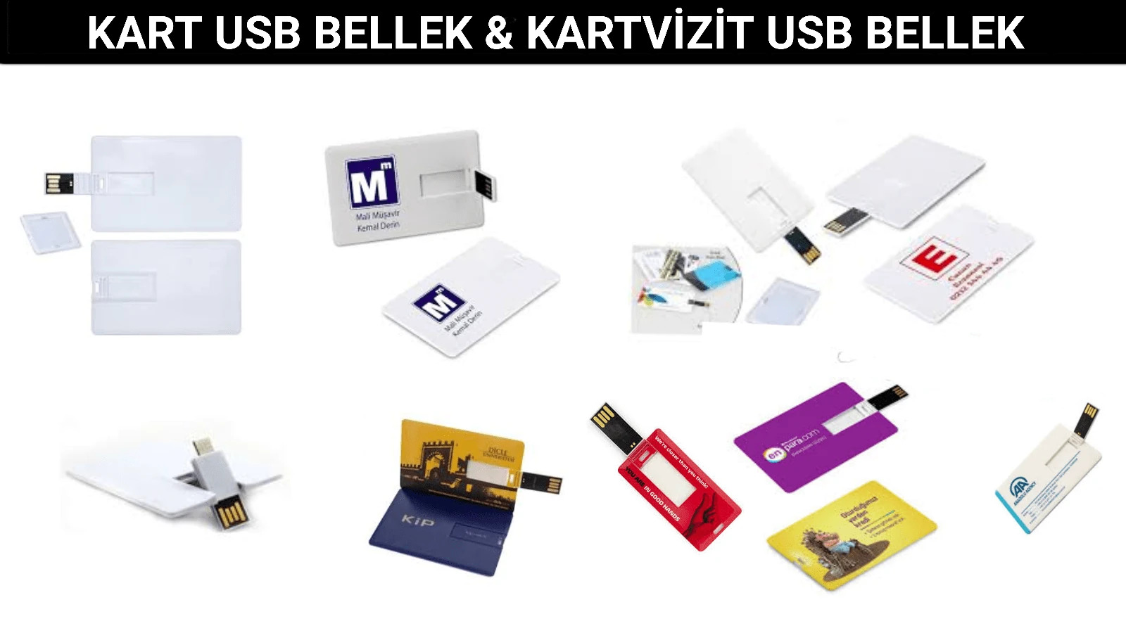 Kartvizit USB Bellek Kredi Kartı USB Bellek Kart USB Bellek