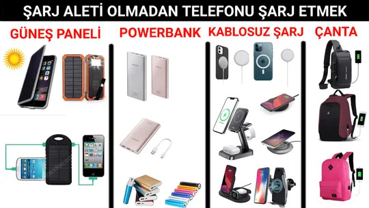 Şarj Aleti Olmadan Telefonu Şarj Etmek