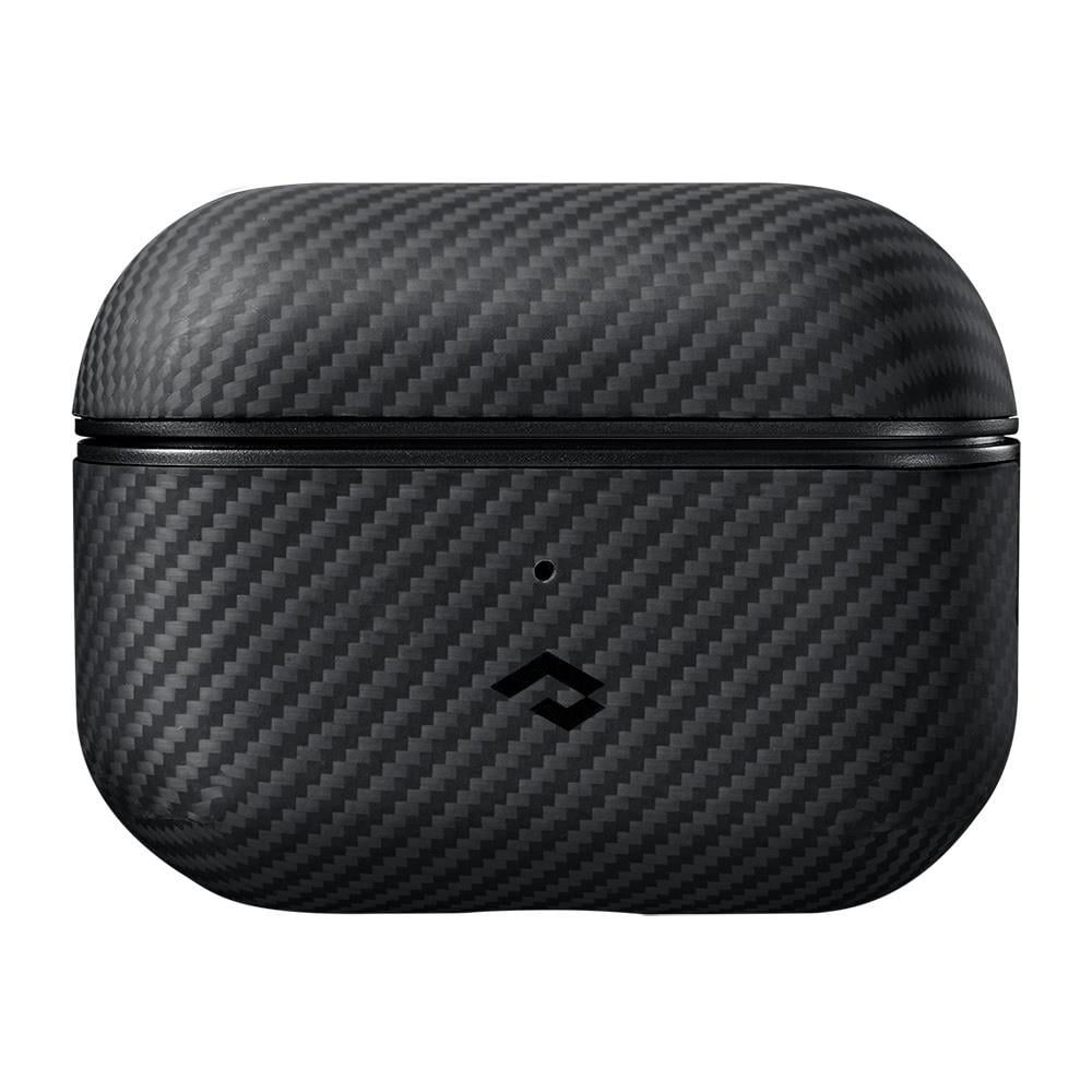 Apple Airpods Pro 2 Kılıf 600D Aramid Fiber Pitaka Classic Serisi Black-Grey Twill Kılıf