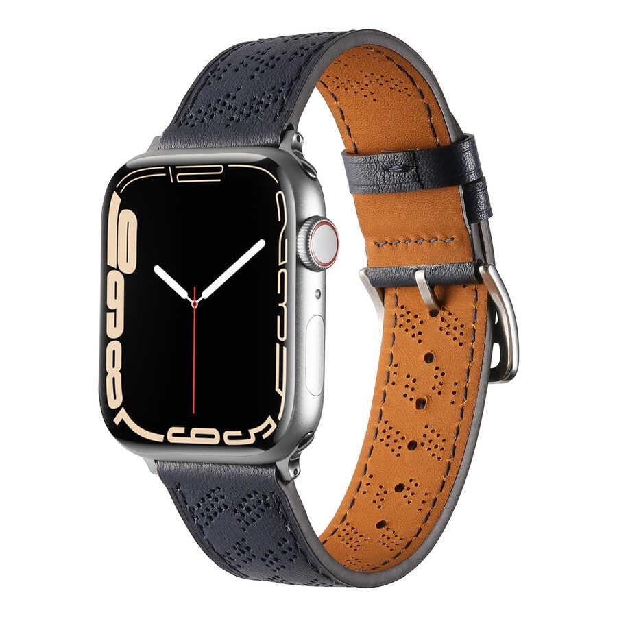 ​​​Apple Watch 42mm KRD-76 PU Deri Kordon Strap Kayış