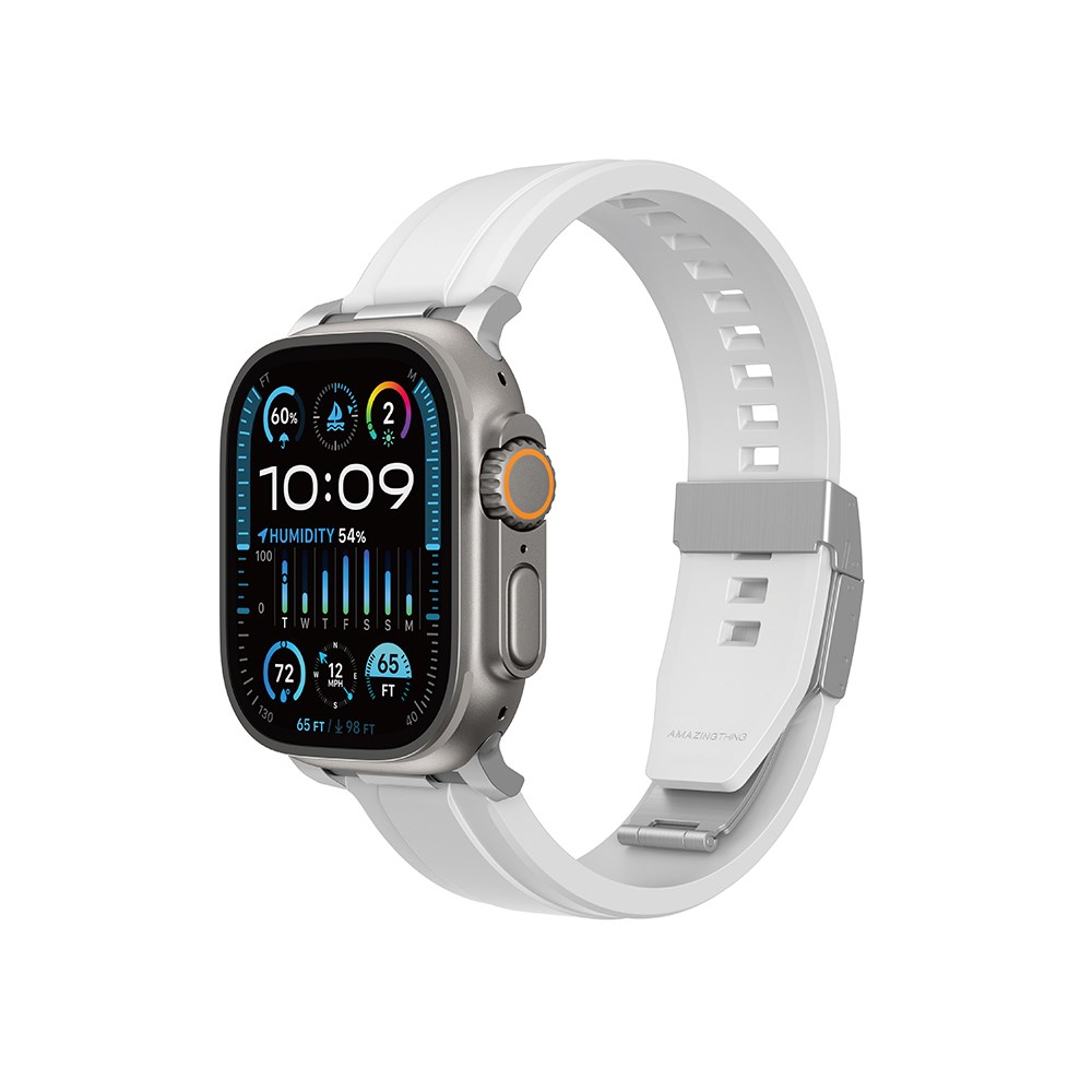 Apple Watch 44mm Amazingthing Titan Chrono Silikon Kordon
