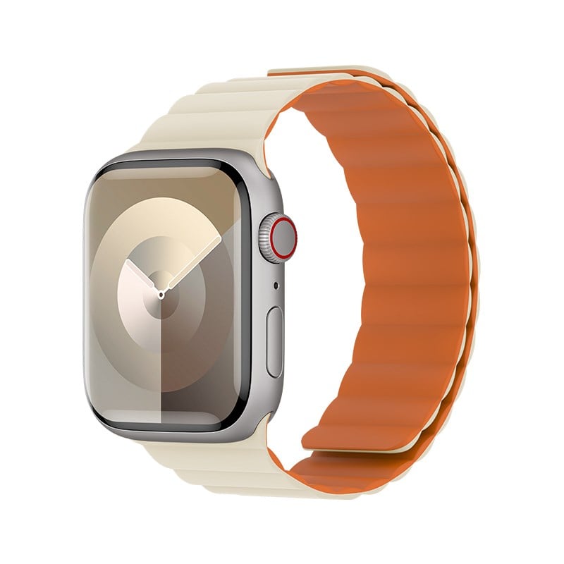 Apple Watch 7 45mm Benks Magnetik Tak Çıkar Silikon Strap Kayış