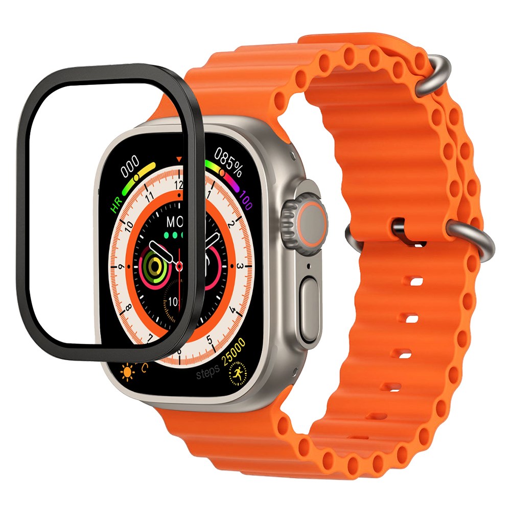Apple Watch Ultra 49mm Mohseven iWatch Serisi Safir Akıllı Saat Temperli Cam Ekran Koruyucu